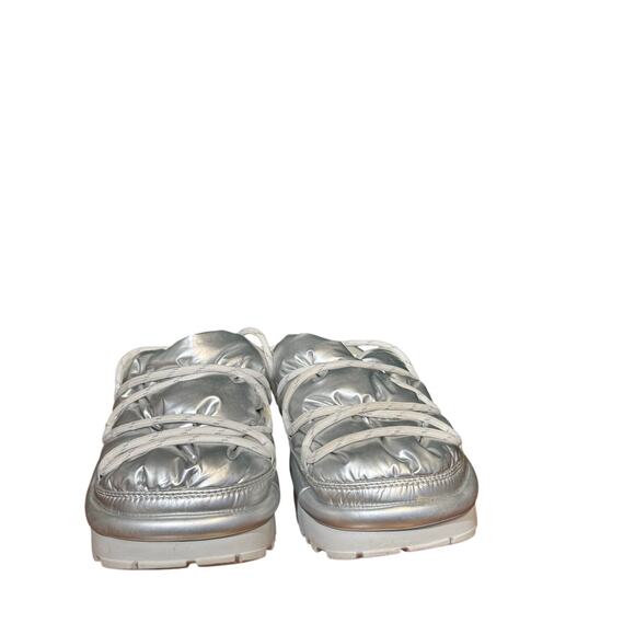 UGG Hi Shine Spaceslider Women's Slide Slippers Metallic Silver size 9 - Picture 2 of 8